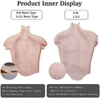 YIQI Silicone Muscle Chest Realistic Male Chest Vest Abdominal Muscle Simulation Skin Silicone Soft