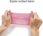 Luwint Kids Knit Elbow Brace Support Compression Arm Protection Sleeves for Volleyball Weightlifting Tennis Tendonitis, 1 Pair (Pink, Medium)