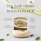 Organic Orris Root Powder | 100% Pure & Natural | 4 Ounces | Aromatic & Therapeutic Herb