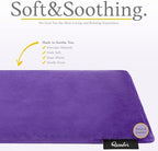 Qomfor - Microwavable Heating Pad - Purple - Lavender Scented Heat Pack - Therapeutic Heat Wrap for Neck, Shoulders & Period Cramps Pain Relief - Reusable Hot/Cold Therapy Bag