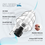 Ear Plugs for Sleeping 2 Pairs, Ultra-Comfy Reusable Small Earplugs for Sleep, Travel, Focus, Side Sleepers, Snoring - 27 dB Soundproof Noise Cancelling Silicone Hearing Protection