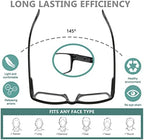 Yogo Vision Bifocal Reading Glasses for Men and Women Rectangle MultiFocal Readers with Spring Hinges Retro Design