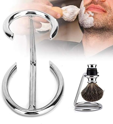Shaving Brush Holder Men Shaving Brush Stainless Steel Stand Razor Holder for Salon Home Travel Use
