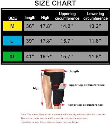 Catheter Leg Bag Holder with Waist Belt - Secure & Discreet Sleeve Cover for Foley/Urine Bag, Adjustable M-L-XL, Washable, Comfortable Incontinence Stabilizer for Men & Women (Medium)