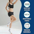 GINGER TECH 2Pairs Compression Socks, Ankle Arch Support Socks, Soothesocks for Neuropathy Pain, Compression Foot Sleeves, Suitable for Men & Women Sports (L/XL, Black)