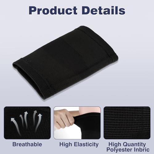 Kids Knee Sleeve Brace, 1 Pair Knee Compression Sleeve Breathable Children Knees Support Pad Elastic Soft Knees Protectors for Volleyball Football Dance Yoga Tennis Running Cycling Climbing(M)