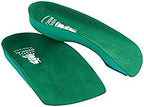 Vasyli Custom 3/4 Length Insoles, Green, Small, Effective Pain Relief, Customized Biomechanical Alignment, Soft Density, Elderly, Diabetic, & Arthritic Patients, Heat Moldable, Everyday Use