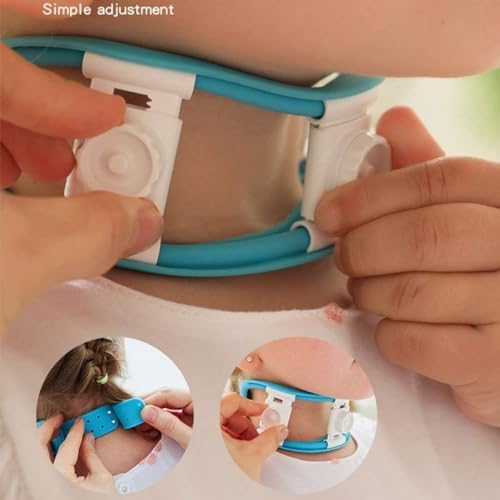 Children Neck Brace Cervical Collar, Adjustable Neck Support Brace for Sleeping, Relieves Neck Pain and Spine Pressure, Children Neck Collar for Injury Support