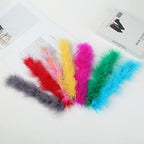 Caiyao 2Pcs Women Feather Wrist Cuffs Furry Slap Bracelets for Women Snap Cuff Bangle White Pink Black Feather Cuffs Slap Wristbands Party Decoration Accessory