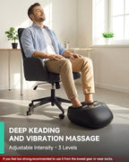 Snailax Shiatsu Foot Massager with Heat, FSA Eligible, Kneading, Compression, Vibration, Feet Massage Machine for Plantar Fasciitis, Neuropathy, Foot Warmer, Gifts for Women Men,Size 13