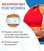 ITA-MED Breathable Elastic Rib Brace, Best Rib Belt for Women, Compression Rib Support Wrap/Binder for Broken, Cracked, Dislocated & Fractured Ribs, Made In USA, Small