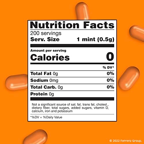 Tic Tac Orange, On-the-Go Pocket-Sized Mints, 200 pieces, 4 Bottle Packs, 3.4 oz Each