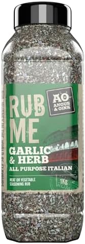 Angus & Oink Rub Me BBQ Seasoning- Garlic & Herb (POD) - 1 Kg