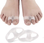 Bunion Toe Corrector, 3 Pairs Gel Big Toe Straightener, Toe Separators with 2 Loops, Big Toe Spacer for Bunion and Overlap Toe (S)
