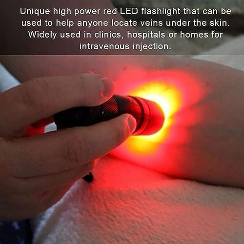 Pen Lights Vein Viewer Locator, Red Light Vein Finder Children Elderly Vascular Display Instrument for Elderly Children Easy Finding Subcutaneous Veins