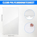 Clear Plexiglass Roll 16×96In Thin 1/32In PET Hard Plexiglass Roll for Craft Projects Easy-Process Transparent Flexible Plastic Blanks for Picture Frames