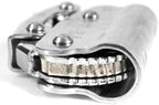 Climb Self Locking Rope Grab - Alloy Steel, Safety Protection 25 kN(Aprx 300LB), Used with 5/8’’ Lifeline Rope, for Construction, Climbing, Fall-Protection (Round Lock)