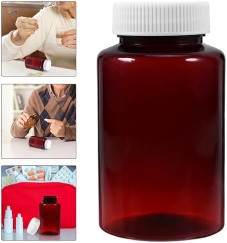 iplusmile Oil Sample Bottle, 12pcs Clear Pill Bottle Small Bottles Plastic Bottles for Traveling Perfume Cosmetic Liquid 250ml