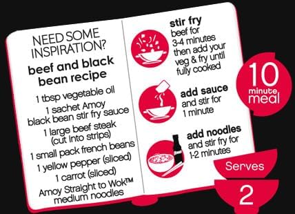 Amoy Black Bean Stir Fry Sauce 120 g (Pack of 12)