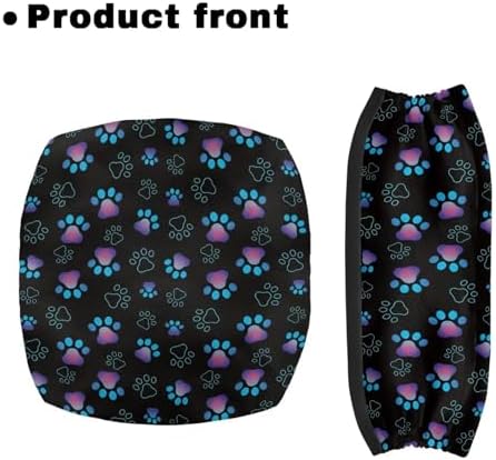 Dog Paw Walkers for Seniors with Seat Gift Covers Pattern Rollator Walker Accessories for Seniors Universal Rollator Walker Seat and Backrest Covers Removable & Washable