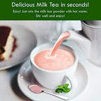 Strawberry Bubble Milk Tea Instant 3in1 Powder Mix - 1kg (33 Drinks) | For Boba Tea, Milkshake, Blended Frappe and Bakery | Authentic Taiwan Recipe | 0 Trans Fat, No Preservatives by Moriyama Teahouse