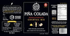 Crafted Cocktails Piña Colada Mix | 2 Pack | Only 80 Calories per Serving | Premium Coconut Cream, Pineapple Juice, & Sweetened with Agave | Makes about 8 Cocktails or Mocktails per Bottle