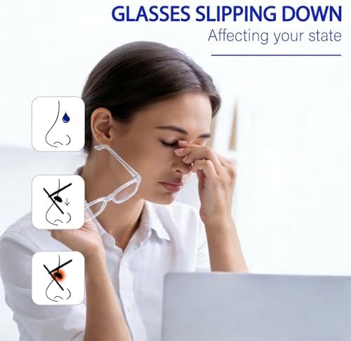 Adhesive Eyeglass Nose Pads Clear Non Slip Silicone Nose Pads for Glasses Grips Non Slip Soft Stick on Glasses Nose Pad Replacement Anti Slip Nose Pieces for Sunglasses 20Pairs