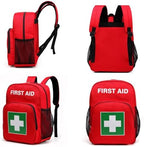Gatycallaty First Aid Backpack Waterproof Empty Emergency Bag for Home Car Travel Camping Sports Office (Red)