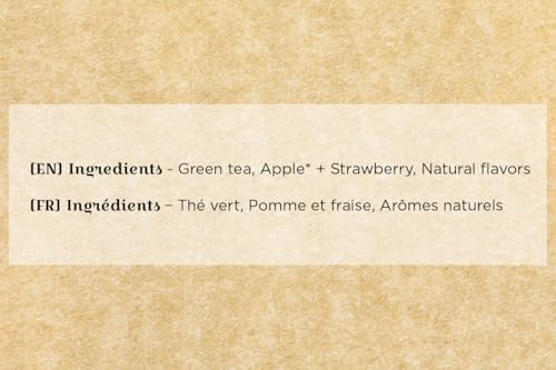 Denise's Fine Tea, USDA Organic, Long Island Strawberry, Flavored Green Tea, High Antioxidant, Loose Leaf (100g), Kosher, Vegan, Ethically Sourced