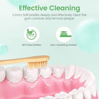 Daletu Bamboo Toothbrushes Soft Bristles 10 Pack, Biodegradable BPA Free Soft Bristles Toothbrushes for Adult, Eco-Friendly, Natural Wooden Organic Toothbrush