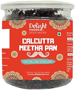 Delight Foods Premium Calcutta Meetha Paan |Sweet Paan Packed Traditional Mukhwas, Mouth Freshener (300g)_Packing May Vary