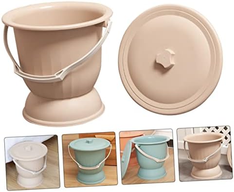 Chamber Pot Bedpan Urine Pots Potty Pee Bucket Urinal Bottle with Lid Portable Spittoon for Kids Adults Elder Home Camping Car Travel S