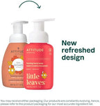 ATTITUDE Foaming Hand Soap for Kids, EWG Verified, Dermatologically Tested, Plant- and Mineral-Based Ingredients, Vegan, Mango, 10 Fl Oz