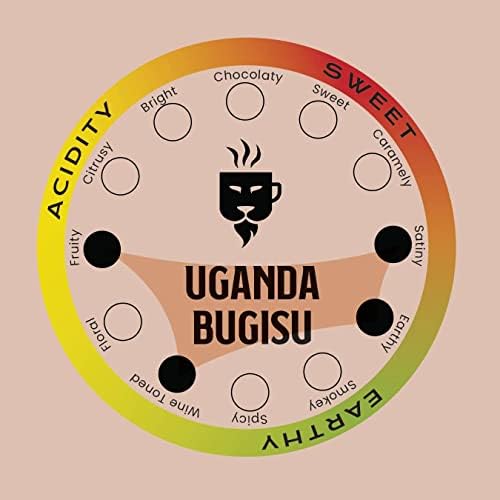 Safari Pride Coffee | Uganda Bugisu Premium Single Origin Roast | Smooth Medium Roast with Fruity Wine Toned Smooth Notes | Gourmet Sustainable Direct Trade African | 12 oz | Ground