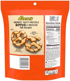 REESE'S Milk Chocolate Peanut Butter Candy Dipped Pretzels Bags, 8.5 oz (6 Count)