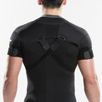 Double Shoulder Support Shoulder Wrap Protector Shoulder Strap Brace, Adjustable Shoulder Support Brace, Shoulder Support for Pain Relief & Injury Preventio for Men and Women