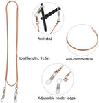 Jmkcoz Stainless Steel Eyeglass Holder Chain 80cm Eyeglass Necklace Chain