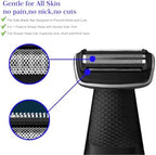 BG2000 Replacement Heads Compatible with Philips norelco bodygroom 7000, 2 Pack Bodygroom Replacement Foil Heads for BG5025, BG7030, BG7040, BG2030, BG2040-Wet Dry Use
