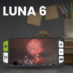 Luna 6 Portable Video Magnifier by Zoomax – HD Screen, Built-in Handle, Wireless Charging, Foldable Stand, Long Battery Life, Lightweight & Portable Digital Reading Aid for Low Vision