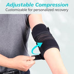 Cozyhealth Elbow Brace, Tennis Compression Sleeve Wrap for Golfers, Bursitis,Tendonitis, Left or Right Arm Tendonitis Support Strap for Golf, Men and Women, Epicondylitis and Sports Recovery Cub