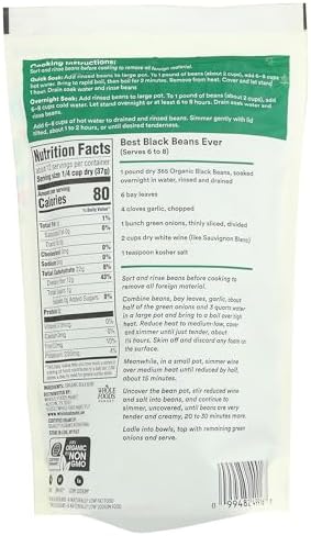 365 by Whole Foods Market, Organic Black Beans, 16 Ounce