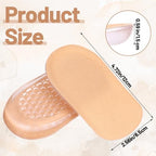 Gel Heel Lifts 1/2 Inch Gel Height Increase Insoles for Leg Length Discrepancies Comfort Half Shoe Inserts for Men and Women Small Shoe Lifts Foot Insoles for Relieving Heel Pain, 1 Pair