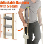 Aluminum Crutches for Adults, Pair of Height Adjustable Crutch (Fits 5'0" - 5'10"), Universal & Lightweight Crutches for Kids, Women, Includes Padded Underarm Cushions, Rubber Tips, 300 lbs Capacity