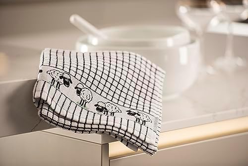 Samuel Lamont Poli Dri 100% Cotton Dish Towel - Black Sheep