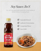 SEMPIO Soy Sauce Jin S - Multi-purpose, Hearty Savory Flavor Enhancer, Authentic Korean Asian Cuisine, Made in Korea. (29.08 fl oz / 860mL, Kosher, Vegan, Non-GMO)