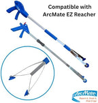 ArcMate EZ Reacher Replacement Gripper Cups - Food Safe Indoor Reacher Grabber Tips Part for Repair - Heat Resistant Silicone Cups with Locknuts, Blue, 2 Pairs (4 Cups)