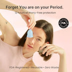 Lena Menstrual Cup Original – Reusable Silicone Period Cup for Regular Flow, 12-Hour Leak-Free Protection, Soft & Comfortable, Beginner-Friendly Design - Small, Purple