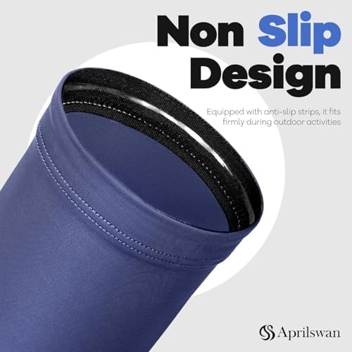 Arm Sleeves, UV Sun Protection Sports Non Slip Compression Cover for Men/Women