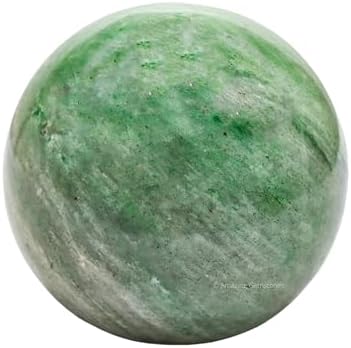 Amazing Gemstone Green Aventurine Crystal Ball with Stand - 2.5 Inches Large Crystal Sphere Meditation Balls for Witchcraft and Decorative Balls