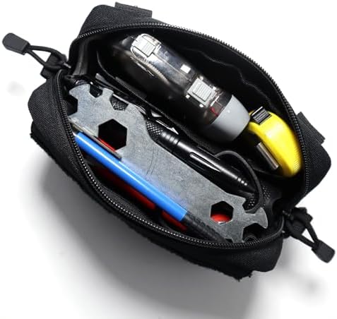 Tactical Molle Admin Pouch Compact Utility EDC Tool Bag Phone Pouches Fanny Waist Pack Bag Belt Pouch Small First Aid Kit